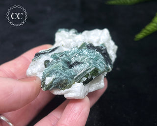 Green & Blue Tourmaline in Albite #12