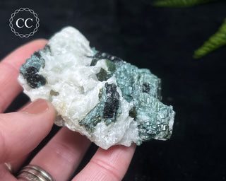 Green & Blue Tourmaline in Albite #12