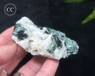 Green & Blue Tourmaline in Albite #12