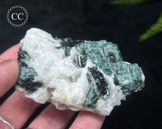 Green & Blue Tourmaline in Albite #12