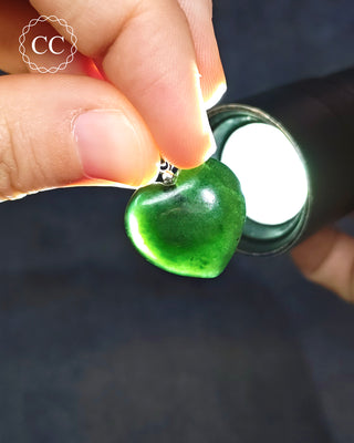 Greenland Jade Heart Pendant