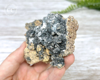 Bladed Hematite & Calcite Specimen - Murcia #7