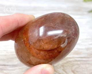 Hematoid Quartz Chunky Palm Stone #2