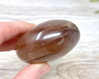 Hematoid Quartz Chunky Palm Stone #3