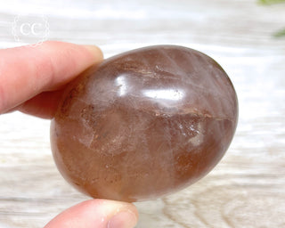 Hematoid Quartz Chunky Palm Stone #3