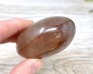 Hematoid Quartz Chunky Palm Stone #3