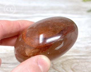 Hematoid Quartz Chunky Palm Stone #2