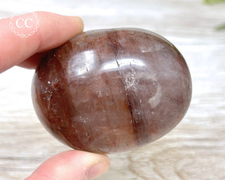 Hematoid Quartz Chunky Palm Stone #4