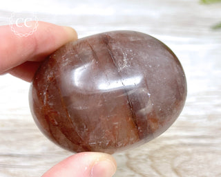Hematoid Quartz Chunky Palm Stone #4