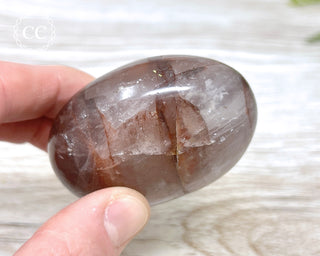 Hematoid Quartz Chunky Palm Stone #4
