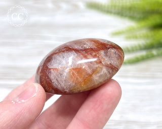 Hematoid Quartz Chunky Palm Stone #5