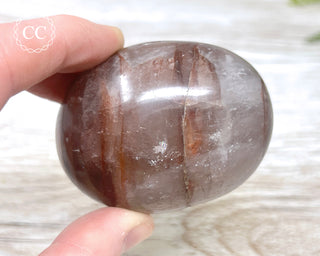 Hematoid Quartz Chunky Palm Stone #4