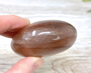 Hematoid Quartz Chunky Palm Stone #2
