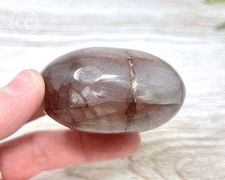 Hematoid Quartz Chunky Palm Stone #4