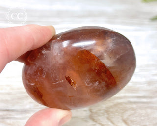 Hematoid Quartz Chunky Palm Stone #5