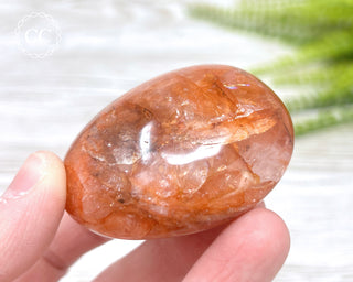 Hematoid Quartz Chunky Palm Stone #7