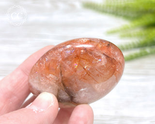 Hematoid Quartz Chunky Palm Stone #7