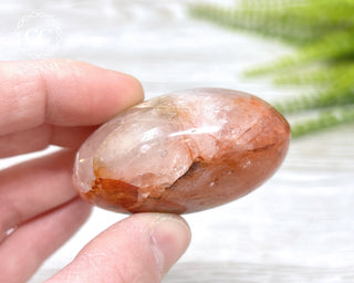 Hematoid Quartz Chunky Palm Stone #7