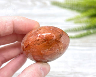 Hematoid Quartz Chunky Palm Stone #7