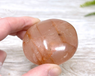 Hematoid Quartz Chunky Palm Stone #6