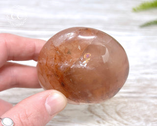 Hematoid Quartz Chunky Palm Stone #6