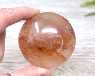 Hematoid Quartz Chunky Palm Stone #6