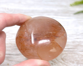 Hematoid Quartz Chunky Palm Stone #6
