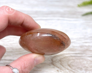 Hematoid Quartz Chunky Palm Stone #6