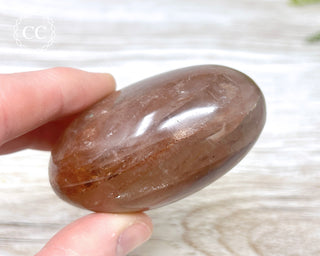 Hematoid Quartz Chunky Palm Stone #2