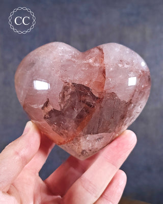 Hematoid Quartz | Fire Quartz Heart #1