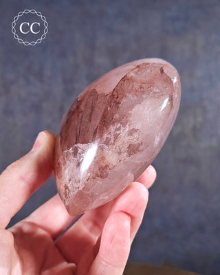 Hematoid Quartz | Fire Quartz Heart #1