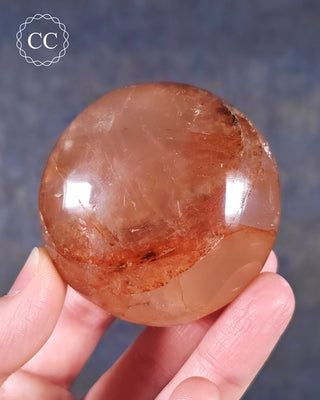 Hematoid Quartz Chunky Palm Stone #6