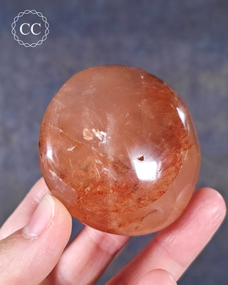 Hematoid Quartz Chunky Palm Stone #6