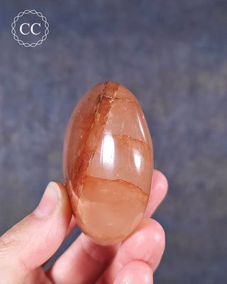 Hematoid Quartz Chunky Palm Stone #6