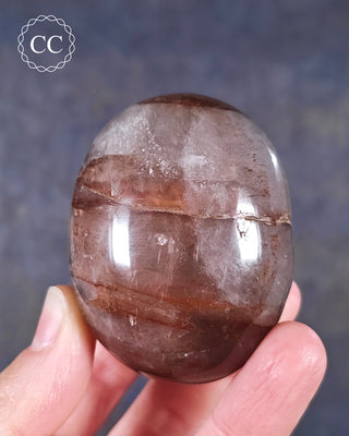 Hematoid Quartz Chunky Palm Stone #4
