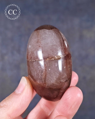 Hematoid Quartz Chunky Palm Stone #4