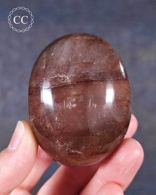 Hematoid Quartz Chunky Palm Stone #4