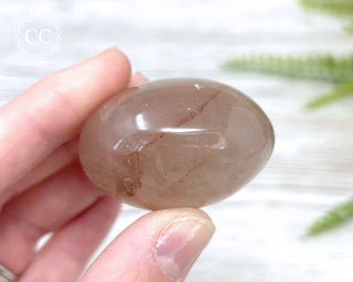 Hematoid Quartz Chunky Palm Stone #1