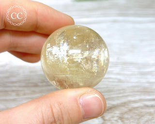 DISCOUNTED Honey Calcite Sphere #4