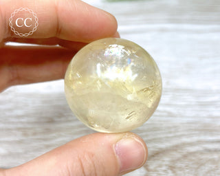 DISCOUNTED Honey Calcite Sphere #4