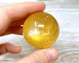 Honey Calcite Sphere #5