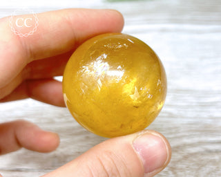 Honey Calcite Sphere #5