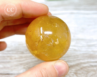 Honey Calcite Sphere #5