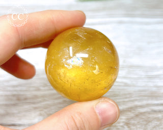 Honey Calcite Sphere #5