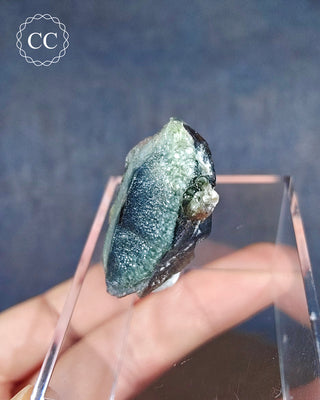 Hyalite Opal on Smoky Quartz #1