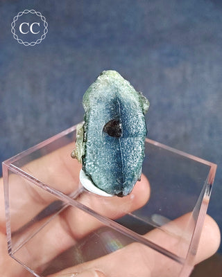 Hyalite Opal on Smoky Quartz #1
