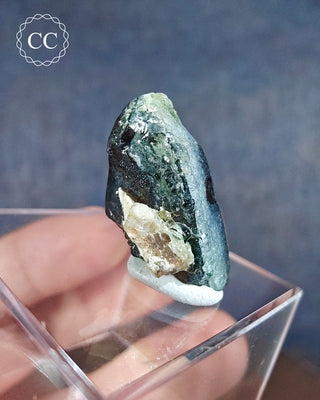 Hyalite Opal on Smoky Quartz #1