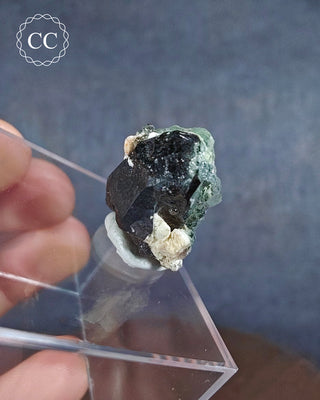 Hyalite Opal on Smoky Quartz #1