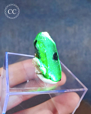 Hyalite Opal on Smoky Quartz #1
