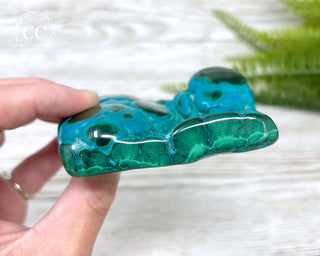 Malachite & Chrysocolla Polished Freeform #2